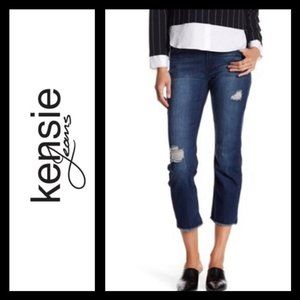 KENSIE CROP DISTRESSED JEANS - Sz 27 - NWT!